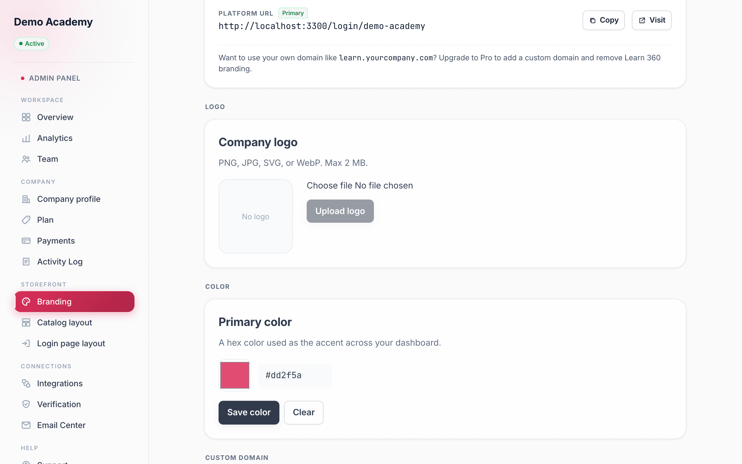 Branding — Primary color